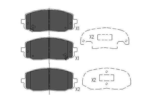 KAVO PARTS Jarrupala, levyjarru KBP-4006